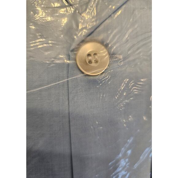 Mens VTG Unused Med Long Andhurst Blue Navy Pajamas Long Sleeve Poly /Cotton NOS - Picture 6 of 7